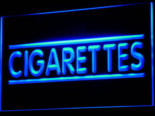 Cigarette Cigars Shop Stores Neon Light Sign